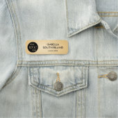 Business Logo Modern Professional Employee Gold 名札 (インサイチュ)