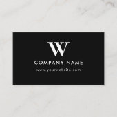 Business Logo Monogram Scannable Website 名刺 (正面)