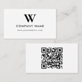 Business Logo Monogram Scannable Website 名刺 (正面/裏面)