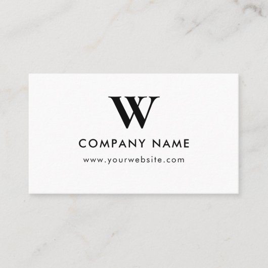 Business Logo Monogram Scannable Website 名刺 (正面)