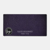 Business Logo Name Title Desk Mat デスクマット (正面)