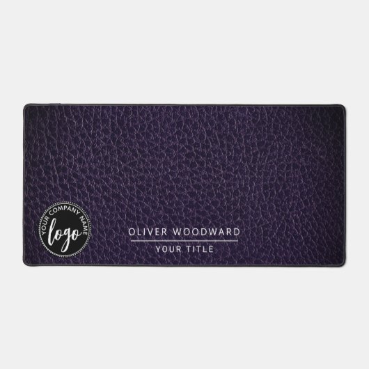 Business Logo Name Title Desk Mat デスクマット (正面)