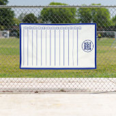 Business Logo Navy Blue Dry Erase To Do List 横断幕 (インサイチュ)