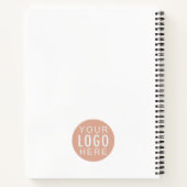 Business Logo Office従業員のカスタム ノートブック (裏面)