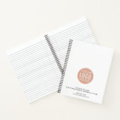 Business Logo Office従業員のカスタム ノートブック (内部)