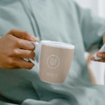 Business Logo Office モダン コーヒーマグカップ<br><div class="desc">会社のロエレガントゴや会社のスローガンや情報で簡単に更新できモダンるミニマルスタイルでテンプレートをカップビジネス紙。こもしの製品の救済パーソナライズが必要な場合は、メッセージボタンを使って下さい。</div>
