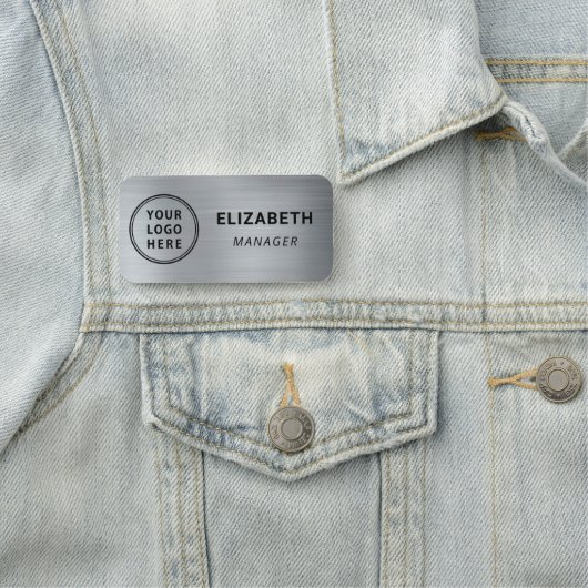 Business Logo Professional Silver 名札 (インサイチュ)