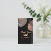 Business Logo Promotion Store Thank You 割引カード (スタンド正面)