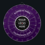 Business Logo Purple Company Promotional Modern ダーツボード<br><div class="desc">Business logo,  purple,  company,  modern,  branding,  promotional,  elegant,  dartboard.</div>