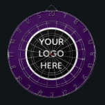 Business Logo Purple Company Promotional Modern ダーツボード<br><div class="desc">Business logo, purple, company, modern, branding, promotional, elegant, dartboard.</div>