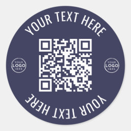 Business Logo QR Code ラウンドシール