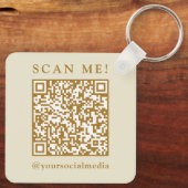 Business Logo & QR Code Branded Promotional  キーホルダー (裏面)