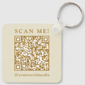 Business Logo & QR Code Branded Promotional  キーホルダー (裏面)