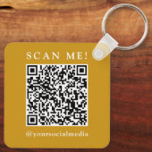 Business Logo & QR Code Branded Promotional  キーホルダー (裏面)