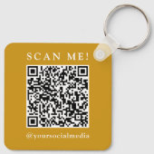 Business Logo & QR Code Branded Promotional  キーホルダー (裏面)