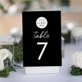 Business Logo QR Code Menu Modern Minimalist テーブルナンバー