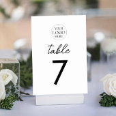 Business Logo QR Code Menu Modern Minimalist テーブルナンバー