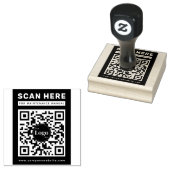 Business Logo Qr Code Scan Me Maintenance Manual ラバースタンプ (押印)