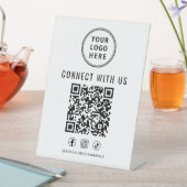 Business Logo QR Code Tabletop 台座サイン (インサイチュ)