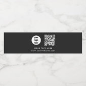 Business Logo QR Code Text Website Customer Gifts  ペットボトルラベル (シングルラベル)
