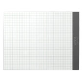 Business Logo Quad Grid Notepad ノートパッド (正面)
