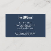 Business Logo Script モダン Thank Youプロモーション 割引カード (裏面)