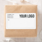 Business Logo Shipping Labels差出人住所 ラベル (インサイチュ)
