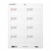 Business Logo Shipping Labels Return Address ラベル (フルシート)
