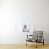 Business Logo Social Media Promotional Display タペストリー (インサイチュ)