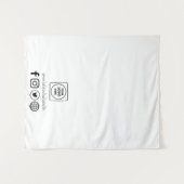 Business Logo Social Media Promotional Display タペストリー (正面(横))