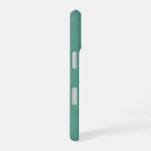 Business Logo & Social Media Teal Promotional iPhone 16ケース (右側面)