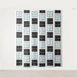 Business Logo Step Repeat Minimalist Backdrop タペストリー