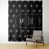 Business Logo Step Repeat Pattern Backdrop Banner タペストリー (インサイチュ)