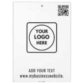 Business Logo Text QR Code Pro clipboard クリップボード (裏面)