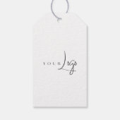 Business Logo Thank You Label つるラベル ギフトタグ (裏面)