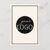 Business Logo Thank You Package Insert Card エンクロージャーカード (裏面)