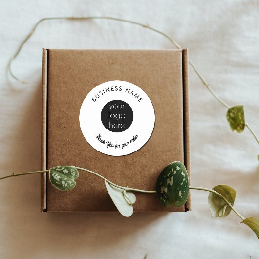 Business Logo Thank You Packaging Product ラウンドシール