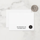 Business Logo Website Employee Note Card ノートカード (正面/裏面インサイチュ)