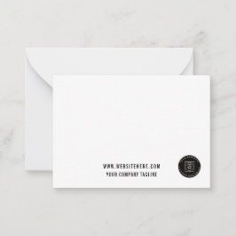 Business Logo Website Employee Note Card ノートカード