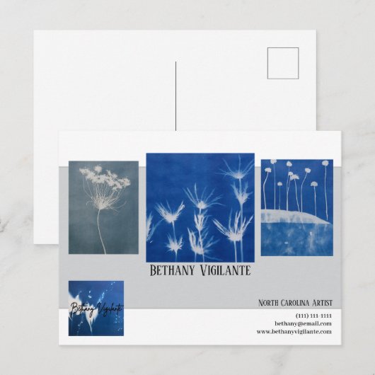 Business Mailer for Artists ポストカード (正面/裏面)