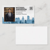 Business Man in Suit | City Skyline 名刺 (正面/裏面)