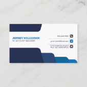 Business Man in the Office |企業の | | QRコード 名刺 (裏面)