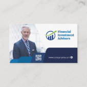 Business Man in the Office |企業の | | QRコード 名刺 (正面)