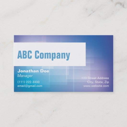 Business Manager個人用カード 名刺 (正面)