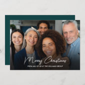 Business Merry Christmas Green Teamの写真 シーズンカード (正面/裏面)