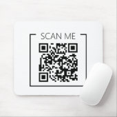 Business Minimalist QR Code Scan Me マウスパッド (マウス)