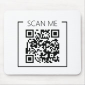 Business Minimalist QR Code Scan Me マウスパッド (正面)