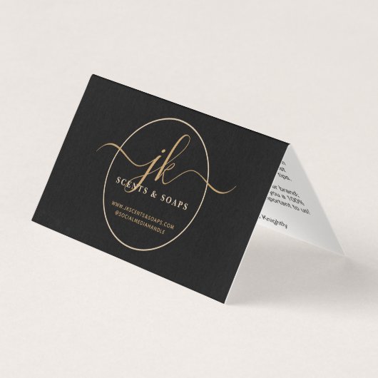 Business Monogram Scriptロゴお客様ありがとうございます (正面)