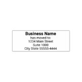 Business NameがNew Addressに移転しました セルフインキングスタンプ (デザイン)