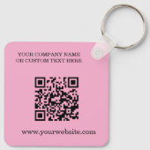 Business name and Logo Keychain キーホルダー (裏面)